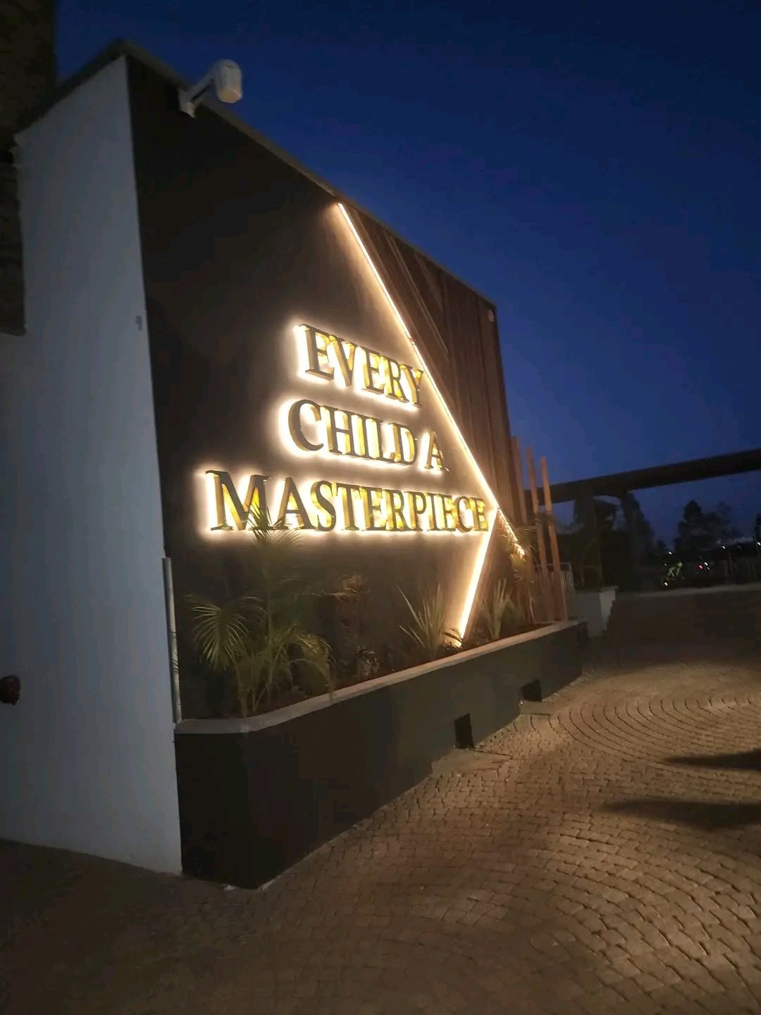 Backlit 3D wall signage produced by Asaha Suppliers