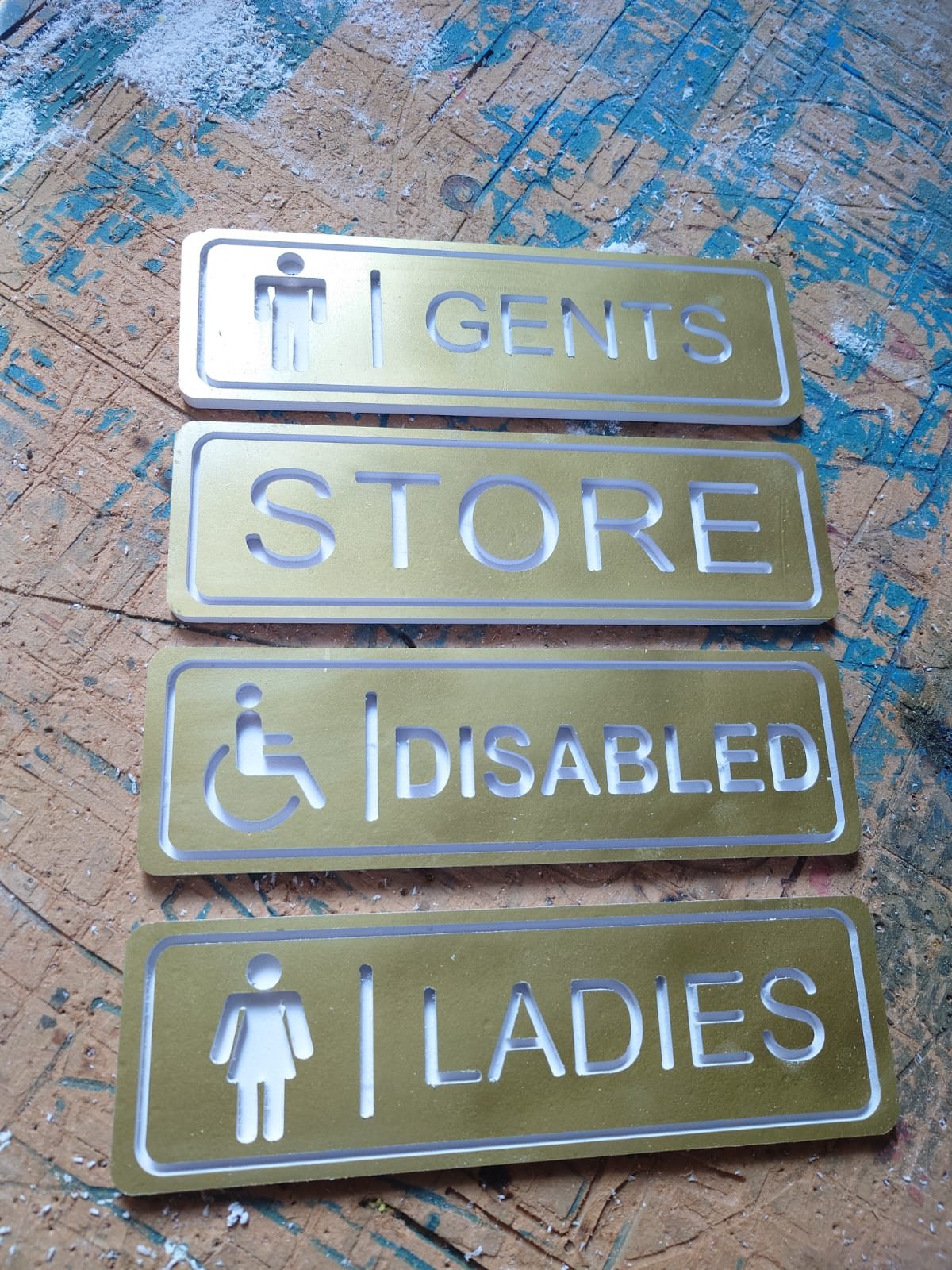 Engraved door plaques and wayfinding